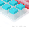 Easy-Release TPR & Flexible 8-Square Ice Cube Tray